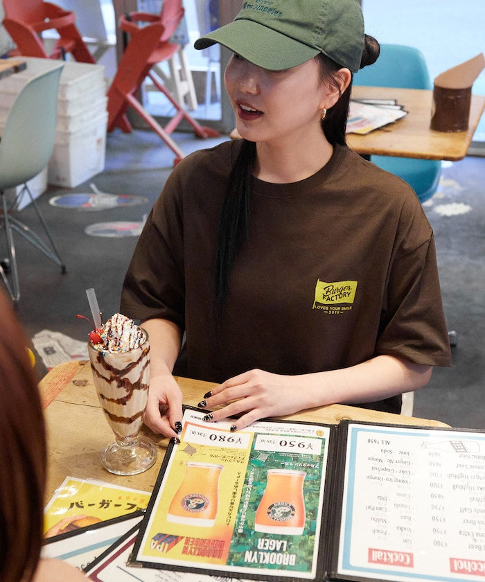 Burger Factory x FREAK'S STORE Burger Factory Special Big Silhouette Back Print Crew Neck T-shirt