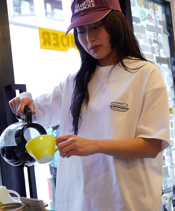 LANDER SANDWICHES x FREAK'S STORE Burger Factory Special Big Silhouette Back Print Crew Neck T-shirt