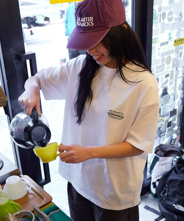 LANDER SANDWICHES x FREAK'S STORE Burger Factory Special Big Silhouette Back Print Crew Neck T-shirt