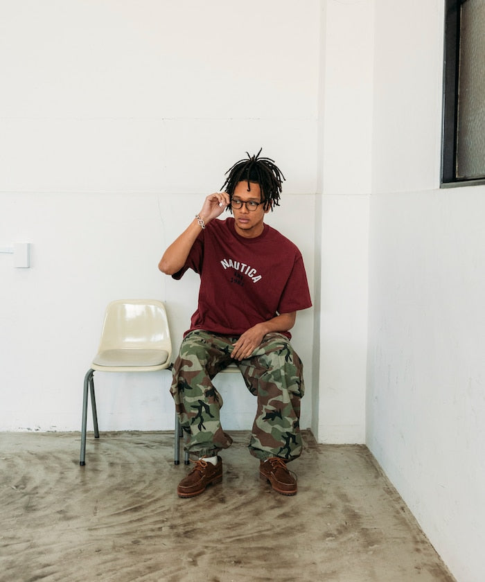 NAUTICA JAPAN Felt Patch Arch Logo S/S Tee