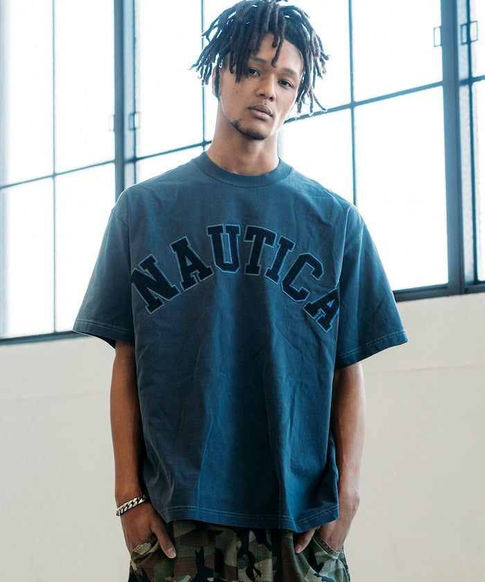 NAUTICA JAPAN Pigment Dyed Arch Logo S/S Tee