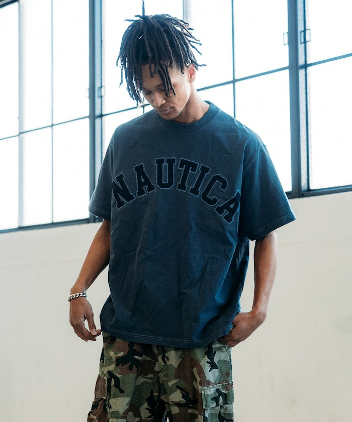 NAUTICA JAPAN Pigment Dyed Arch Logo S/S Tee