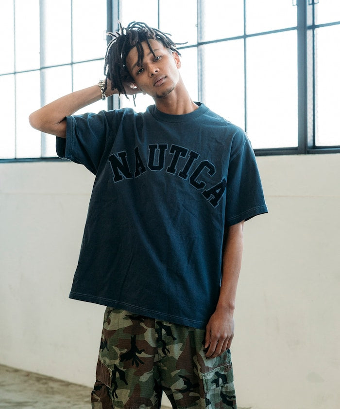 NAUTICA JAPAN Pigment Dyed Arch Logo S/S Tee