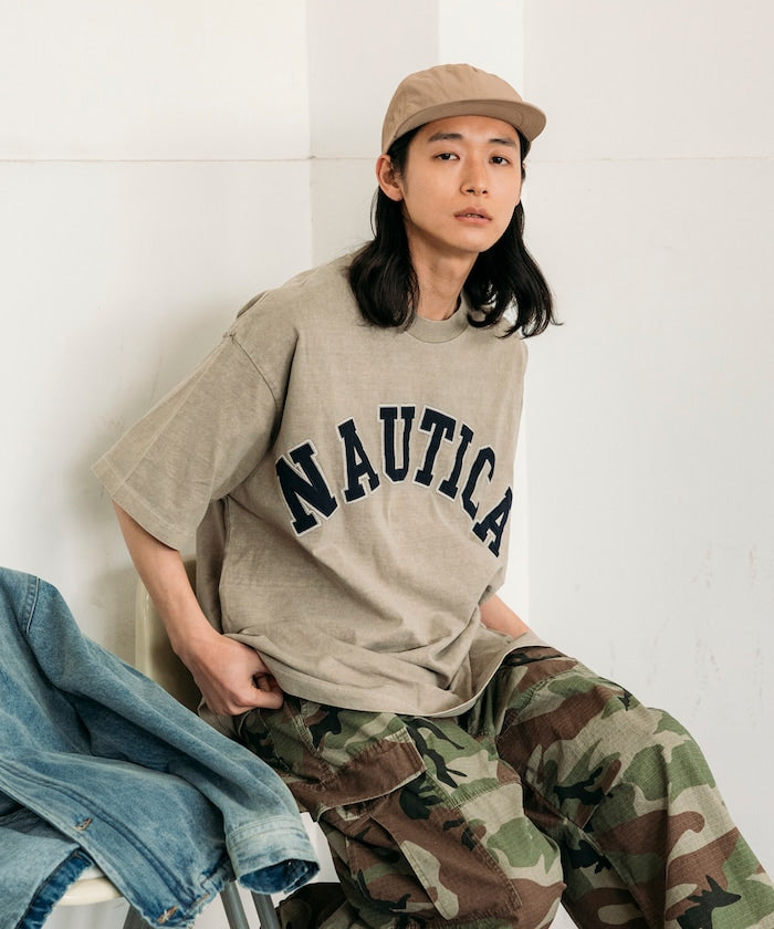 NAUTICA JAPAN Pigment Dyed Arch Logo S/S Tee