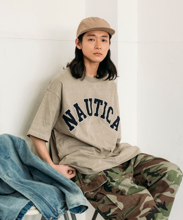 NAUTICA JAPAN Pigment Dyed Arch Logo S/S Tee