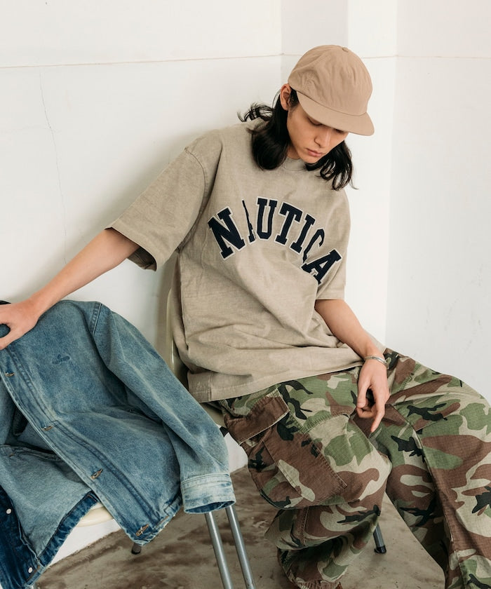 NAUTICA JAPAN Pigment Dyed Arch Logo S/S Tee