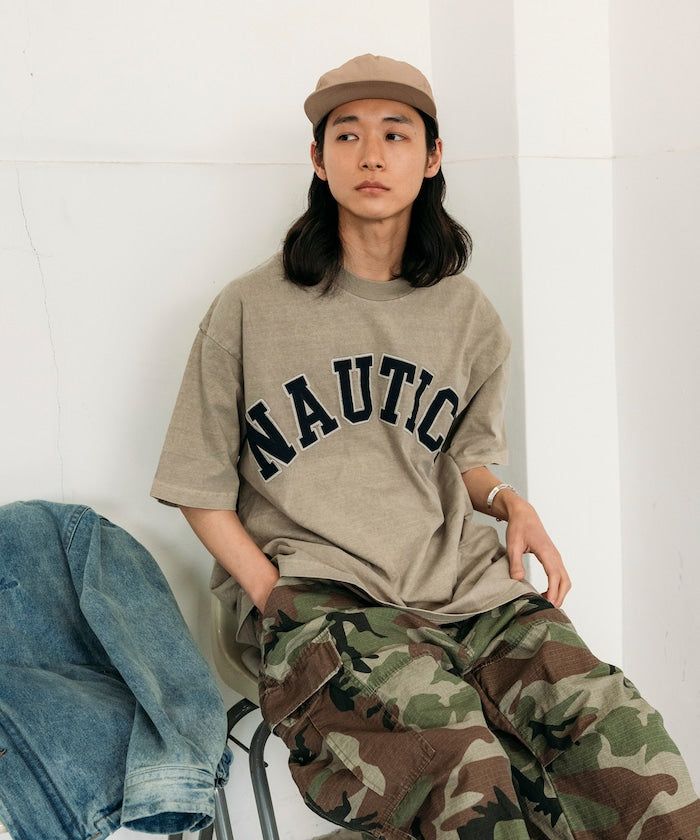 NAUTICA JAPAN Pigment Dyed Arch Logo S/S Tee