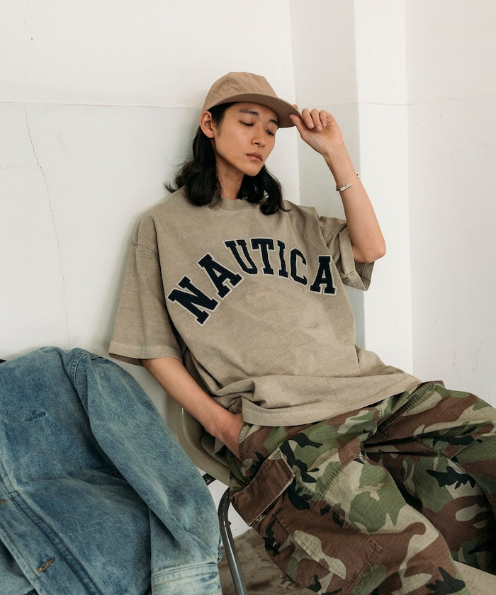 NAUTICA JAPAN Pigment Dyed Arch Logo S/S Tee