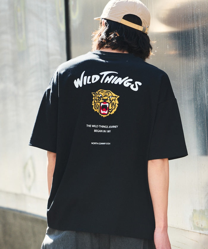 WILD THINGS × FREAK'S STORE Big Silhouette Tiger T-shirt