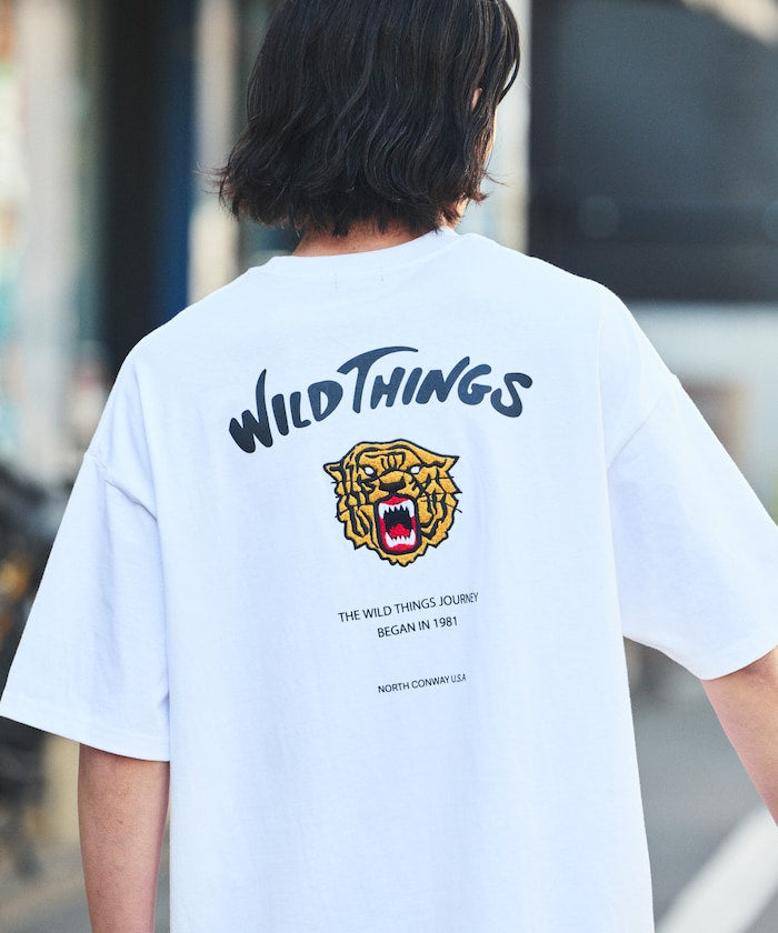 WILD THINGS × FREAK'S STORE Big Silhouette Tiger T-shirt