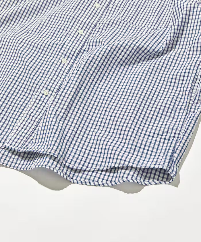 CAHLUMN Magazine Pocket Broad Shirt (Gingham)