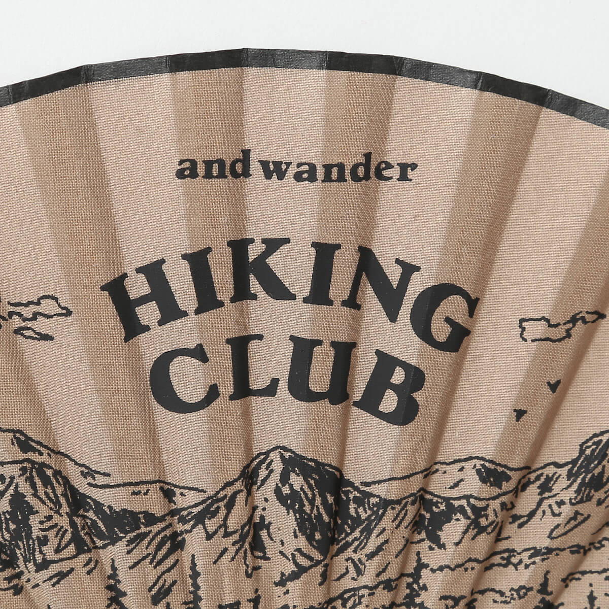 and wander hiking club Folding Hand Fan