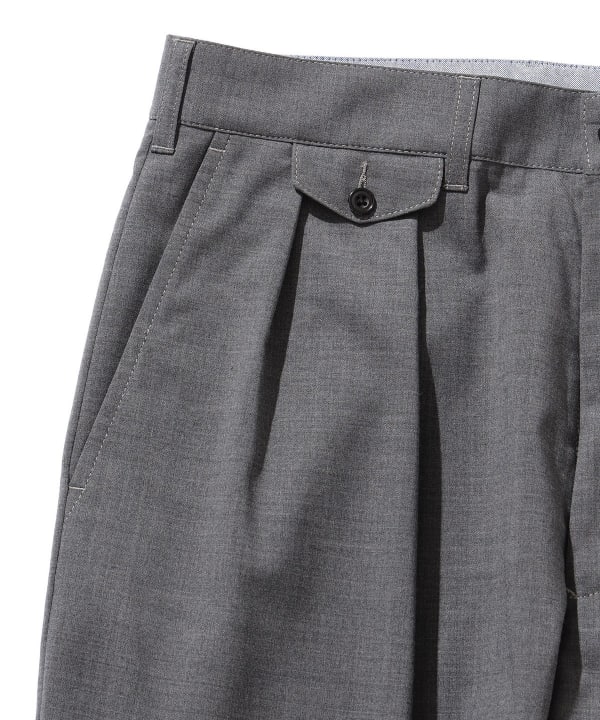 BEAMS PLUS 2 Pleats Wool Tropical