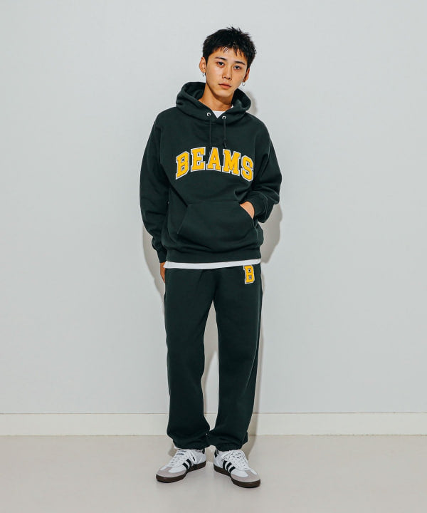 BEAMS Logo Basic Hoodie