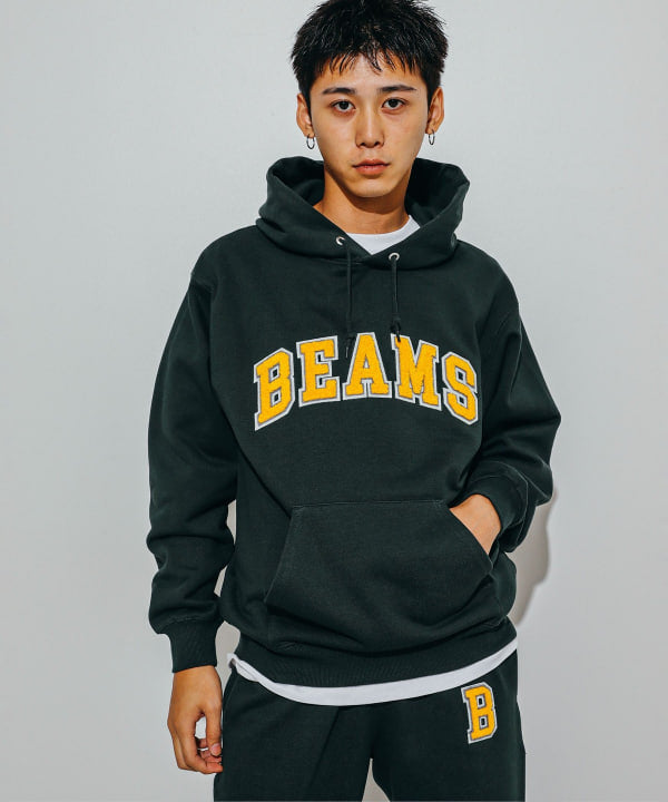 BEAMS Logo Basic Hoodie