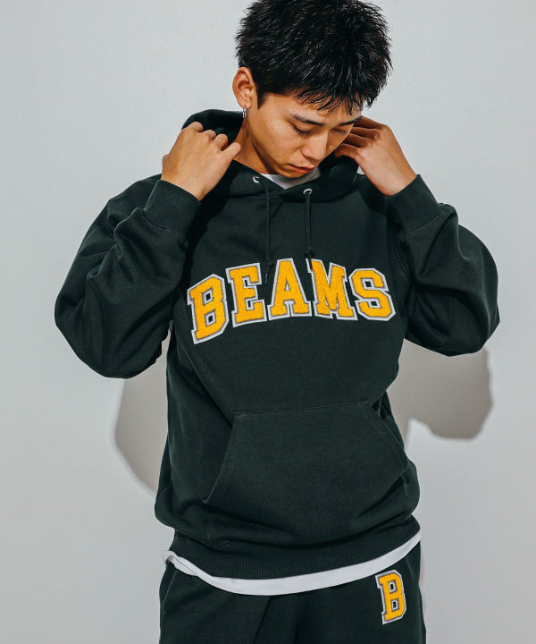 BEAMS Logo Basic Hoodie