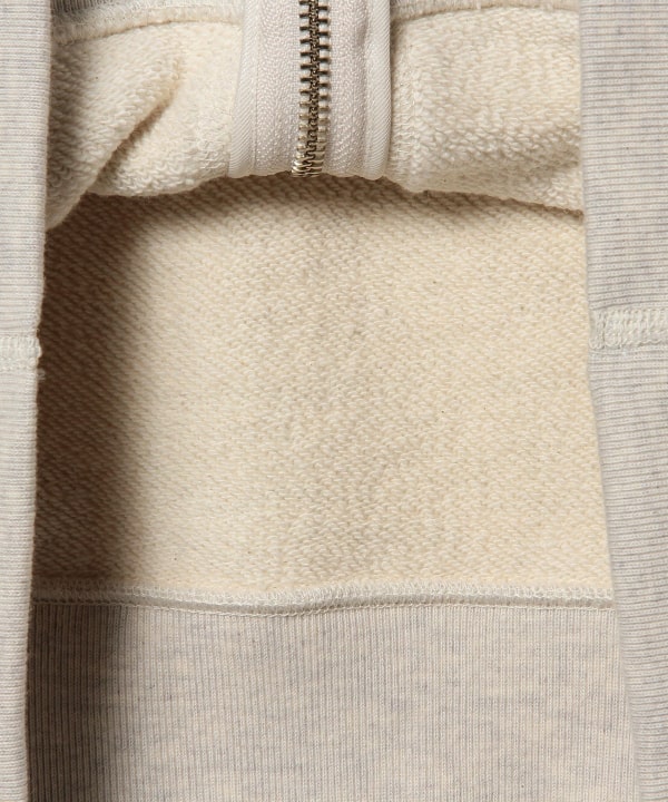 BEAMS PLUS x LOOPWHEELER Slim Zip Sweat Hoody