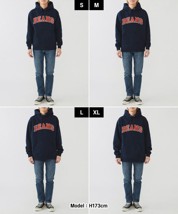 BEAMS Logo Basic Hoodie