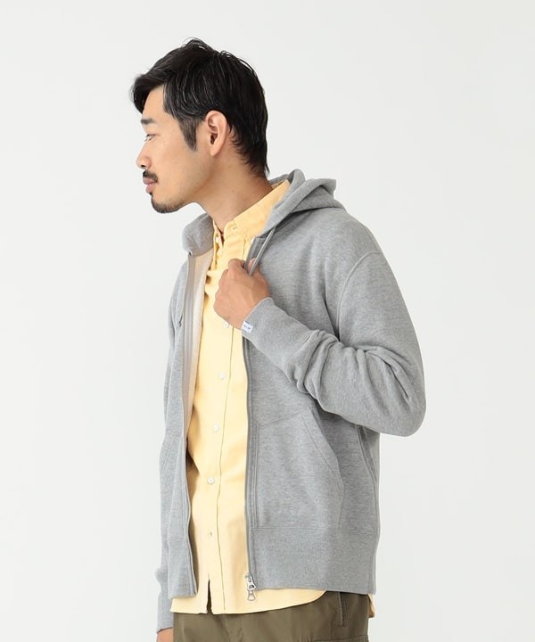 BEAMS PLUS x LOOPWHEELER Slim Zip Sweat Hoody