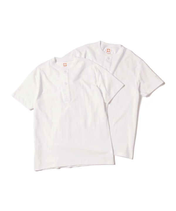 BEAMS PLUS 2 Pack Henley Tee