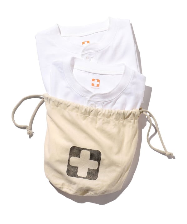 BEAMS PLUS 2 Pack Henley Tee