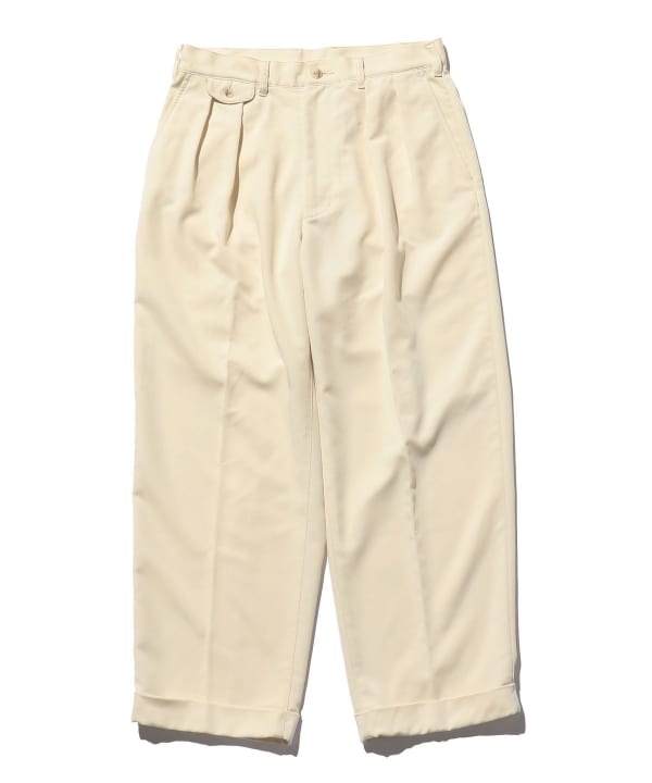 BEAMS PLUS 2 Pleats Trousers PE Twill