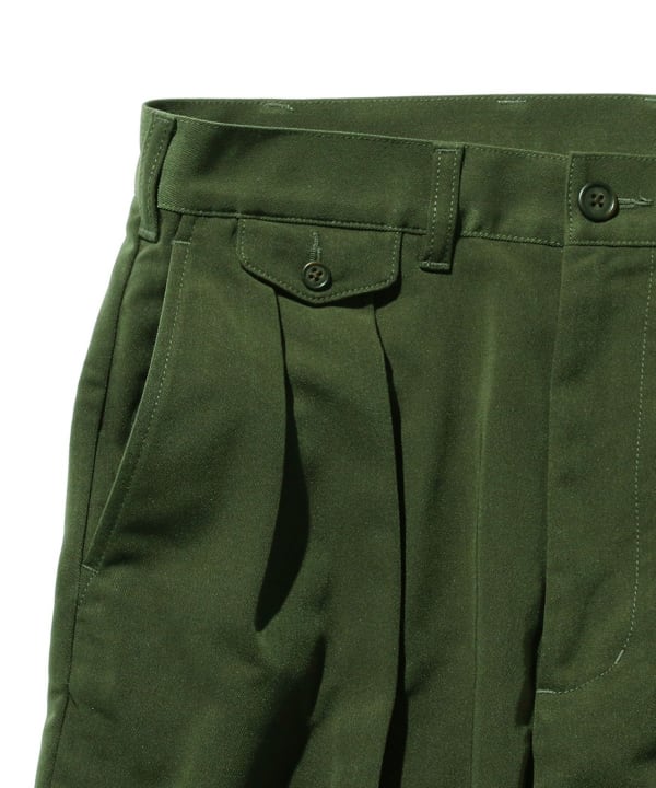 BEAMS PLUS 2 Pleats Trousers PE Twill