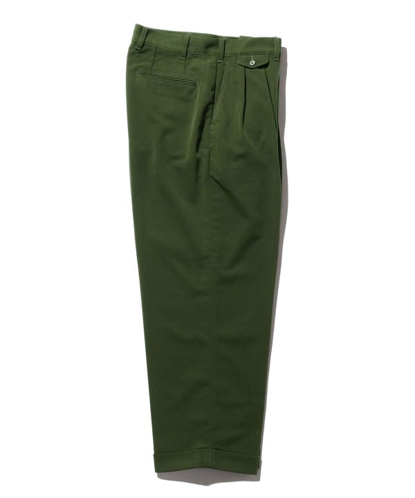 BEAMS PLUS 2 Pleats Trousers PE Twill