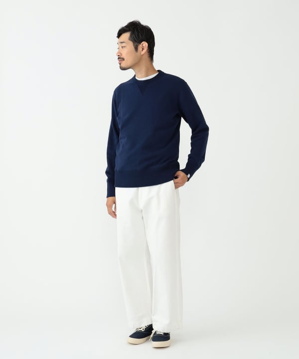 BEAMS PLUS x LOOPWHEELER Athletic Sweat Crew Neck