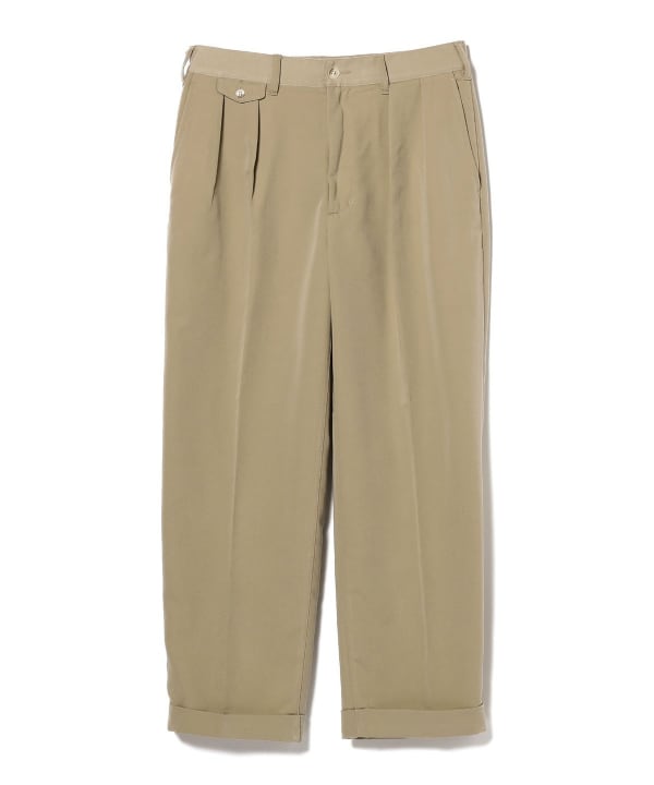 BEAMS PLUS 2 Pleats Trousers PE Twill