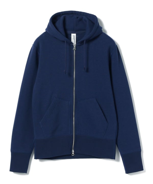 BEAMS PLUS x LOOPWHEELER Slim Zip Sweat Hoody