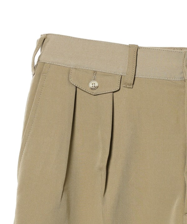 BEAMS PLUS 2 Pleats Trousers PE Twill