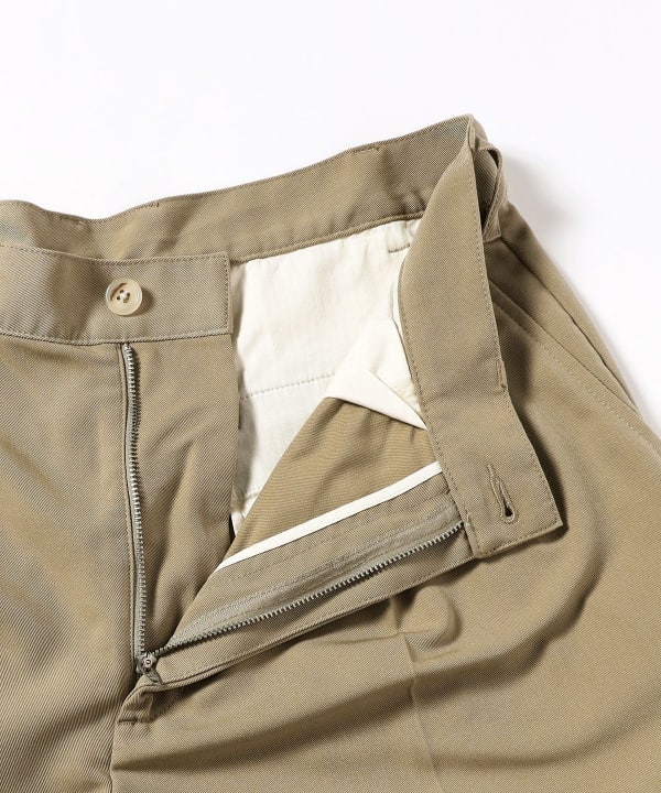 BEAMS PLUS 2 Pleats Trousers PE Twill