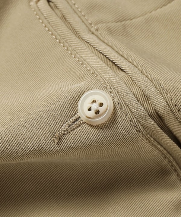 BEAMS PLUS 2 Pleats Trousers PE Twill