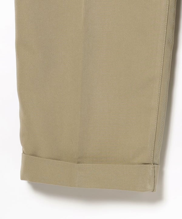 BEAMS PLUS 2 Pleats Trousers PE Twill