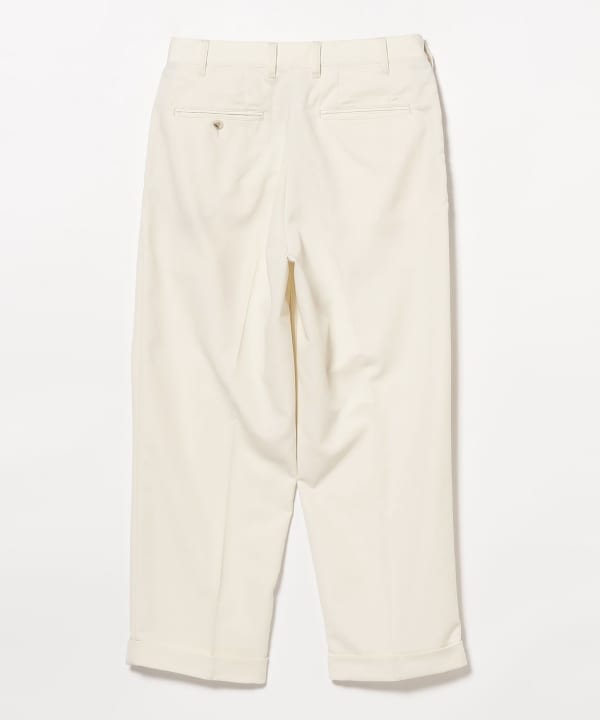 BEAMS PLUS 2 Pleats Trousers PE Twill