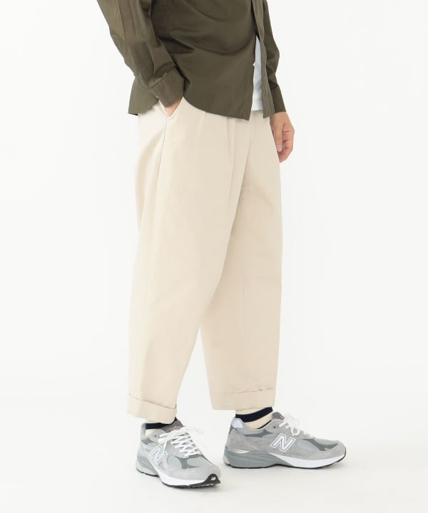 BEAMS PLUS 2 Pleats Twill Pants