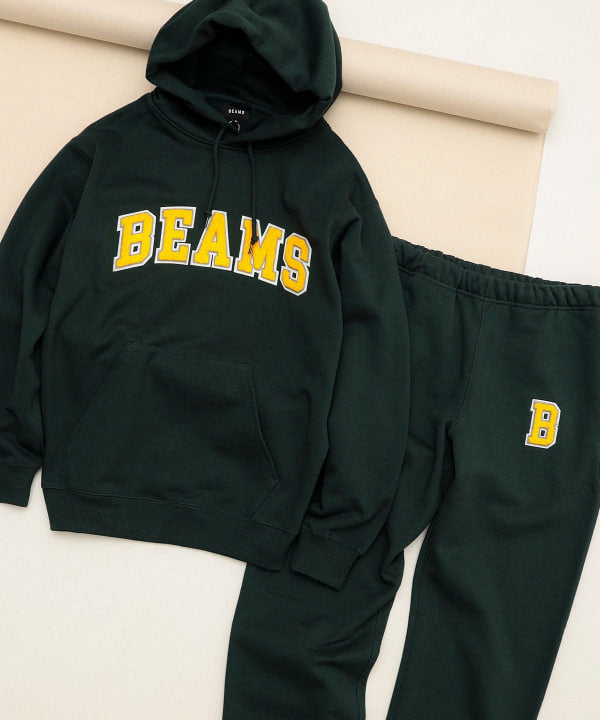 BEAMS Logo Basic Hoodie