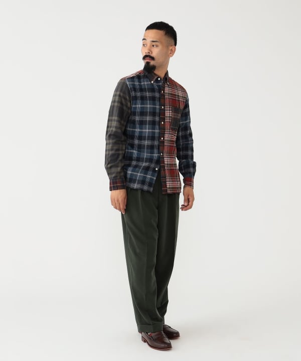 BEAMS PLUS 2 Pleats Trousers PE Twill