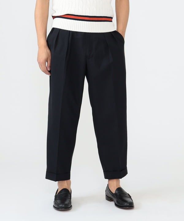 BEAMS PLUS 2 Pleats Wool Tropical