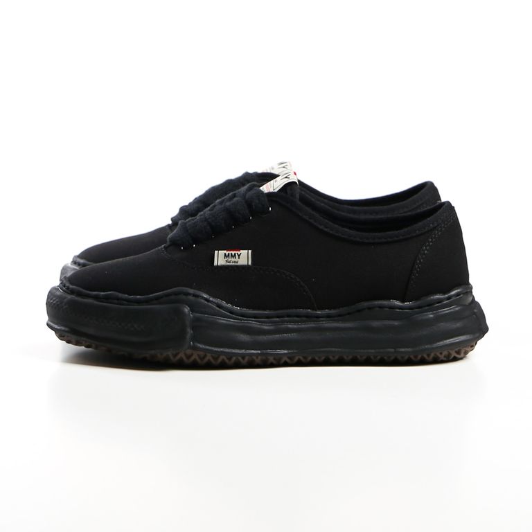 Maison MIHARA YASUHIRO BAKER Original Sole Canvas Lowtop Sneaker Black x Black