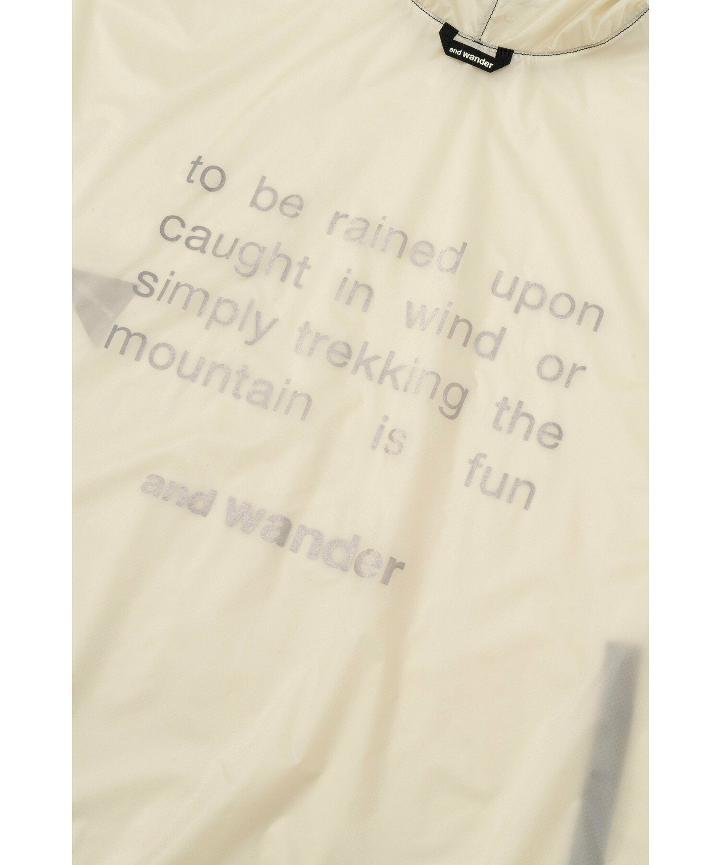 and wander sil poncho