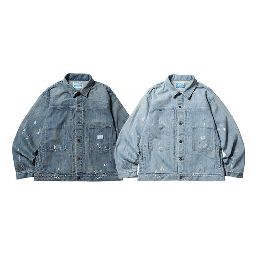 Liberaiders STAMPED DENIM JACKET