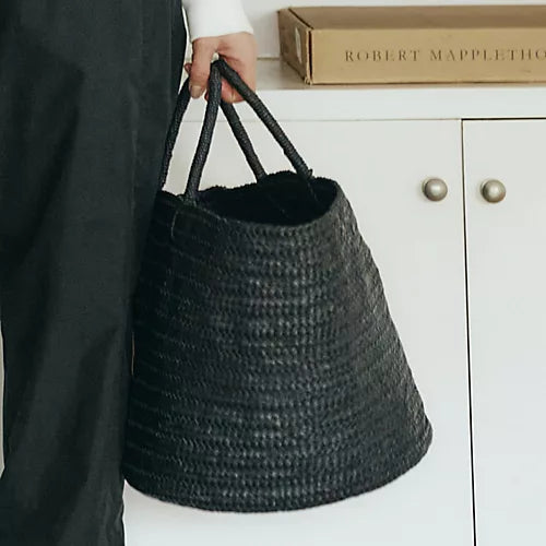 Aeta LEATHER BASKET L