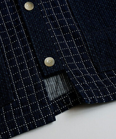 FDMTL SASHIKO CARDIGAN RINSE