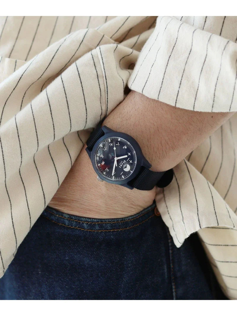 BEAMS JAPAN Original Kanji Watch - Navy