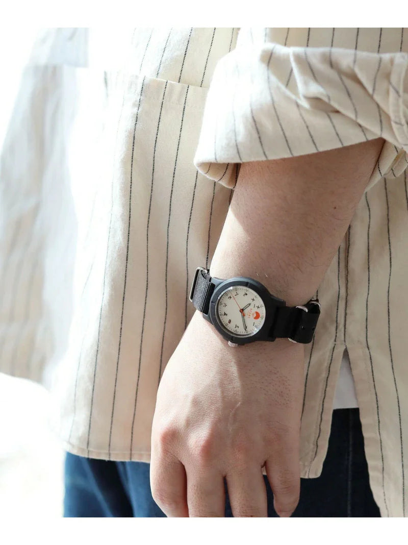 BEAMS JAPAN Original Kanji Watch - White