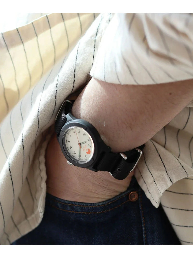 BEAMS JAPAN Original Kanji Watch - White