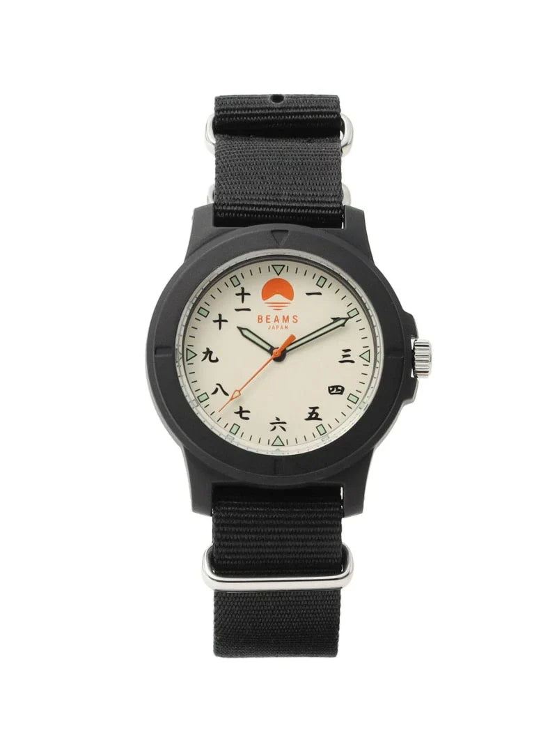 BEAMS JAPAN Original Kanji Watch - White