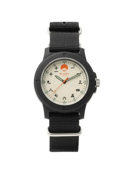 BEAMS JAPAN Original Kanji Watch - White